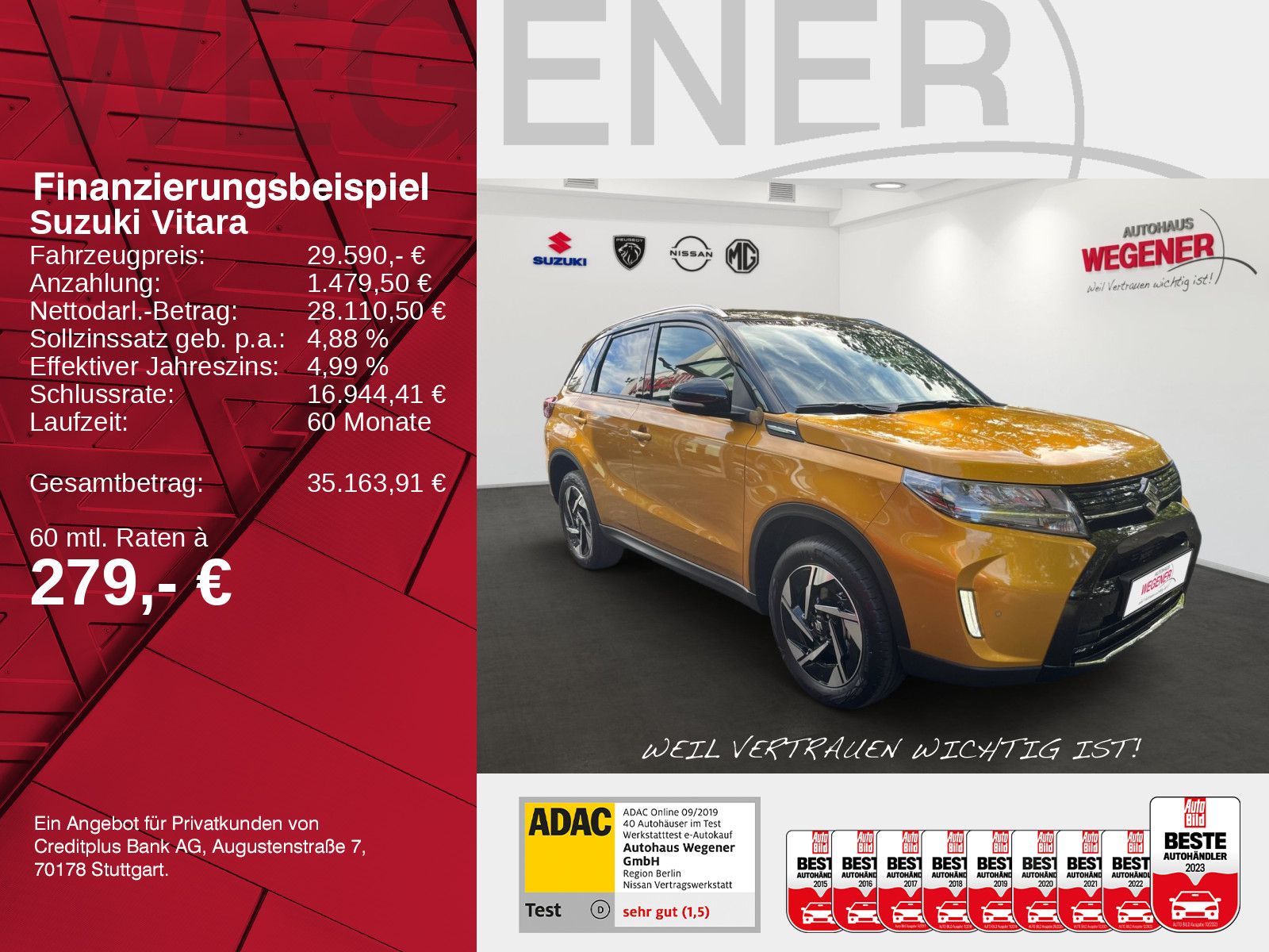 SUZUKI VITARA 1.5 COMFORT+ ALLGRIP AGS LED NAVI KAM SHZ