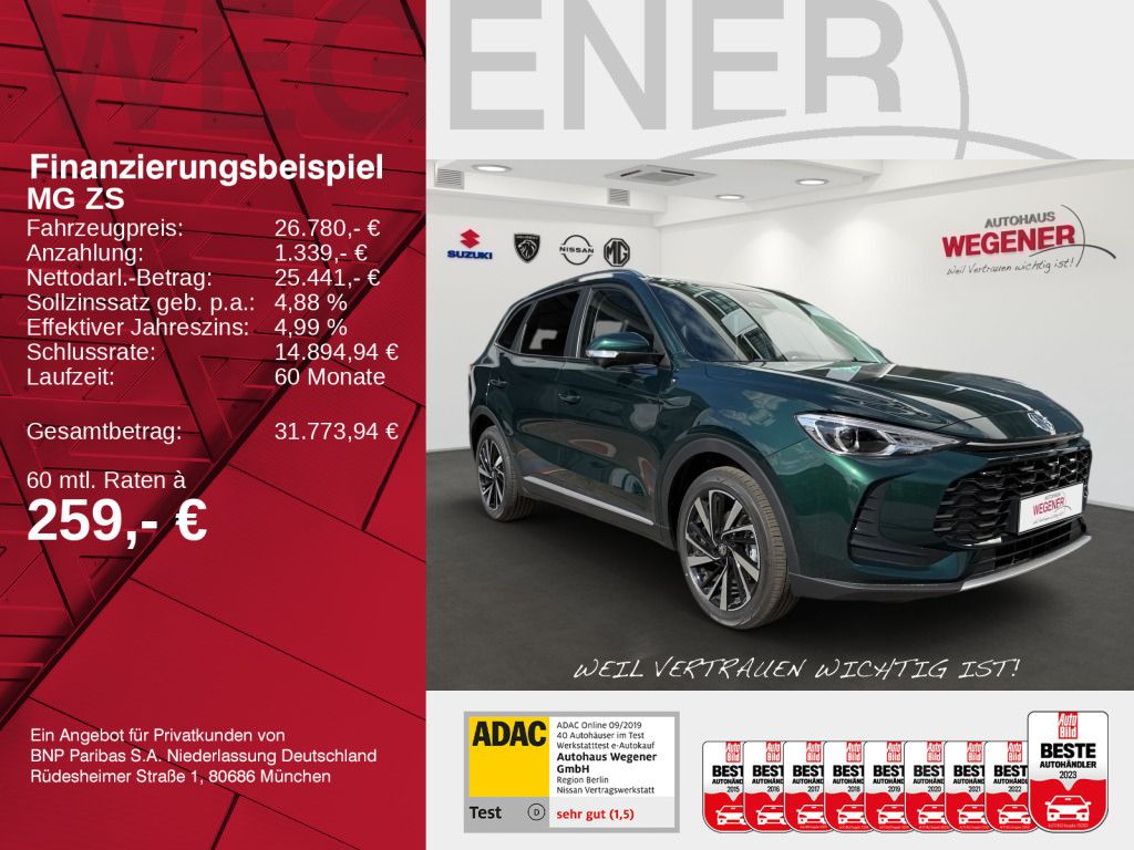 MG ZS Hybrid+ Luxury MY26 inkl. 2000€ Tankgutschein