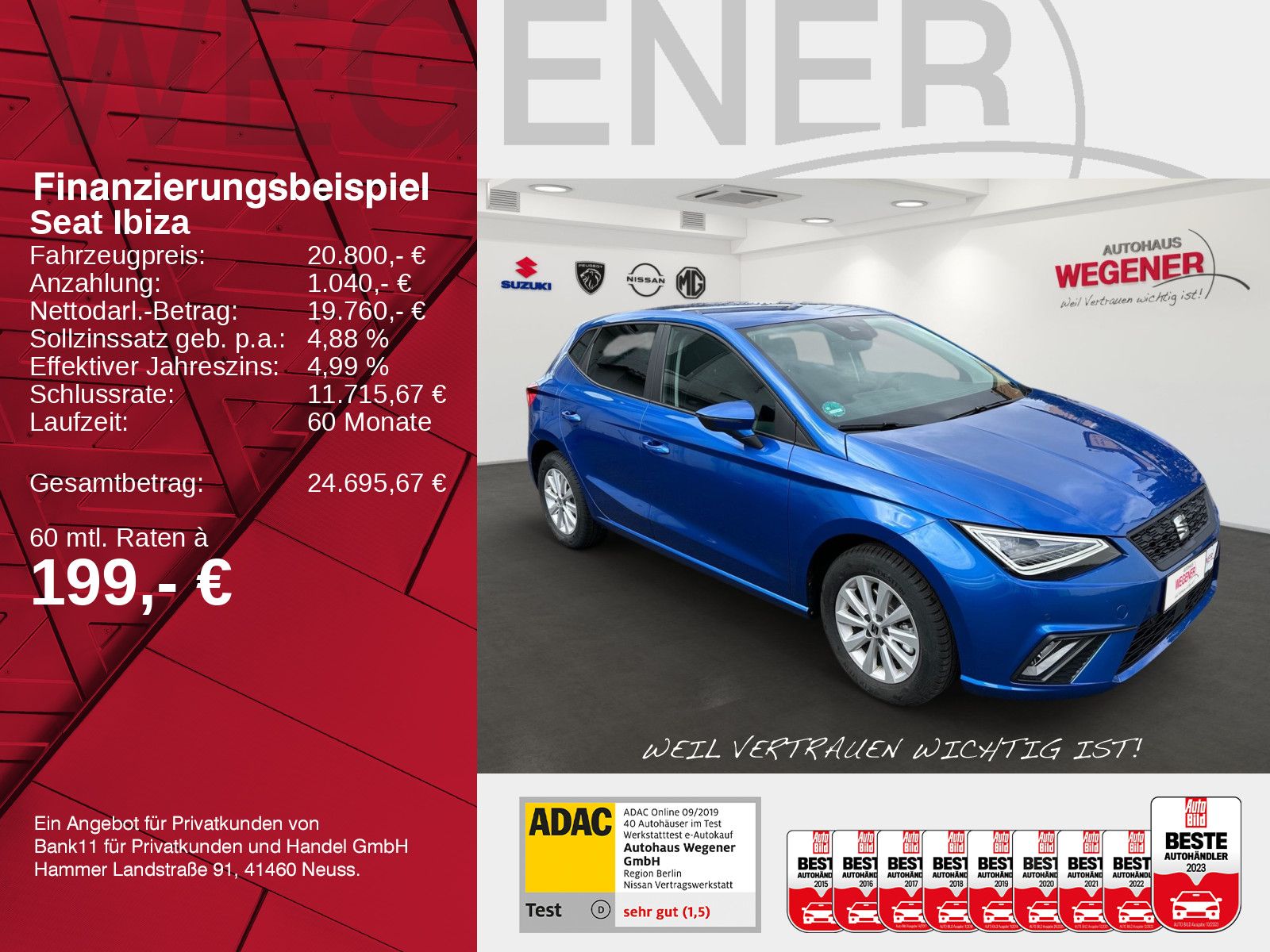 SEAT Ibiza 1.0 TSI Style MT LED*NAVI*CAM*SHZ*ALU*DAB