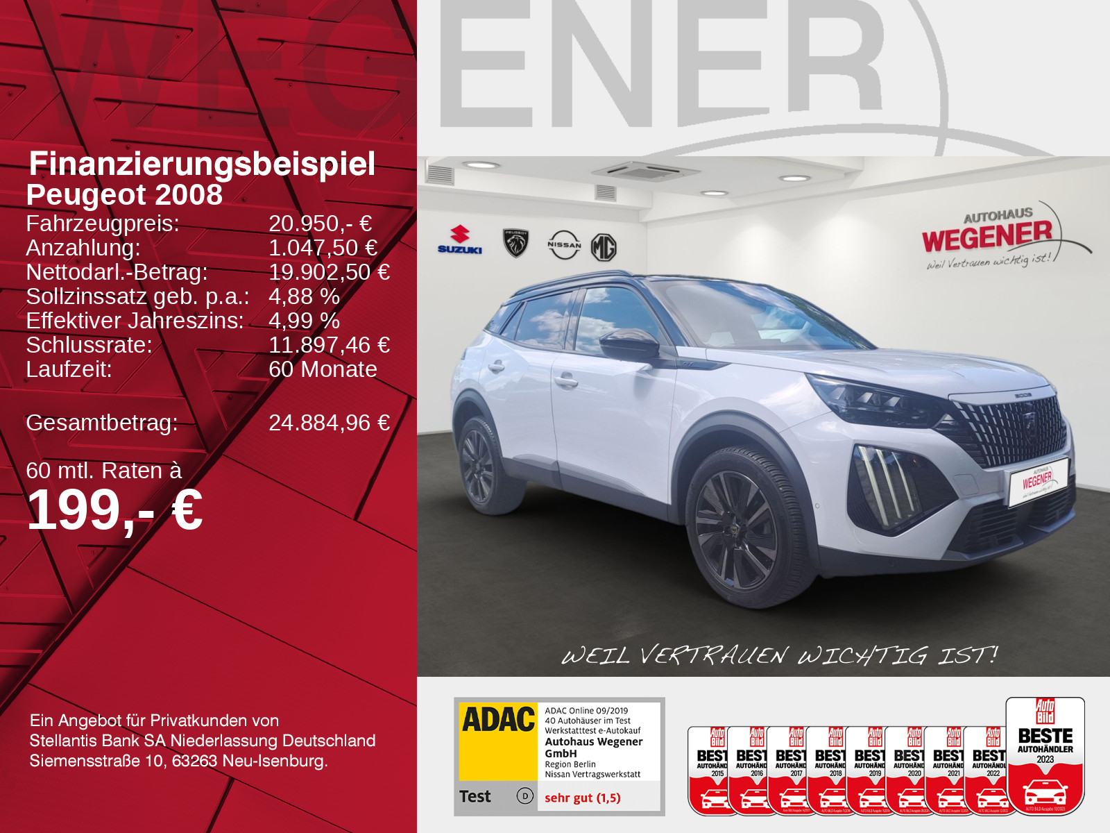 Peugeot 2008 1.2 GT AT Navi Leder Shz 1.Hand Allwetter