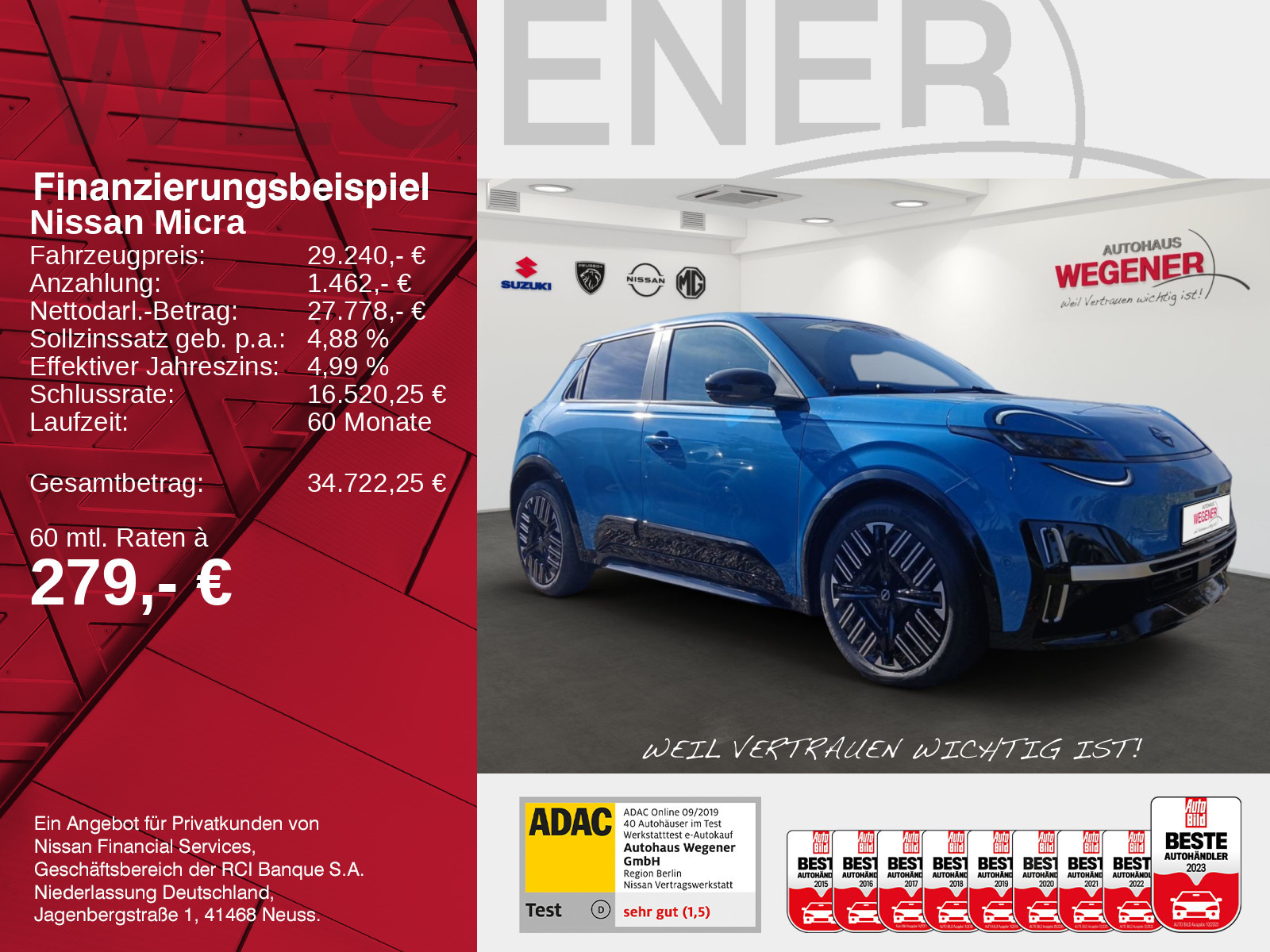 Nissan MICRA 40 kWh ADVANCE