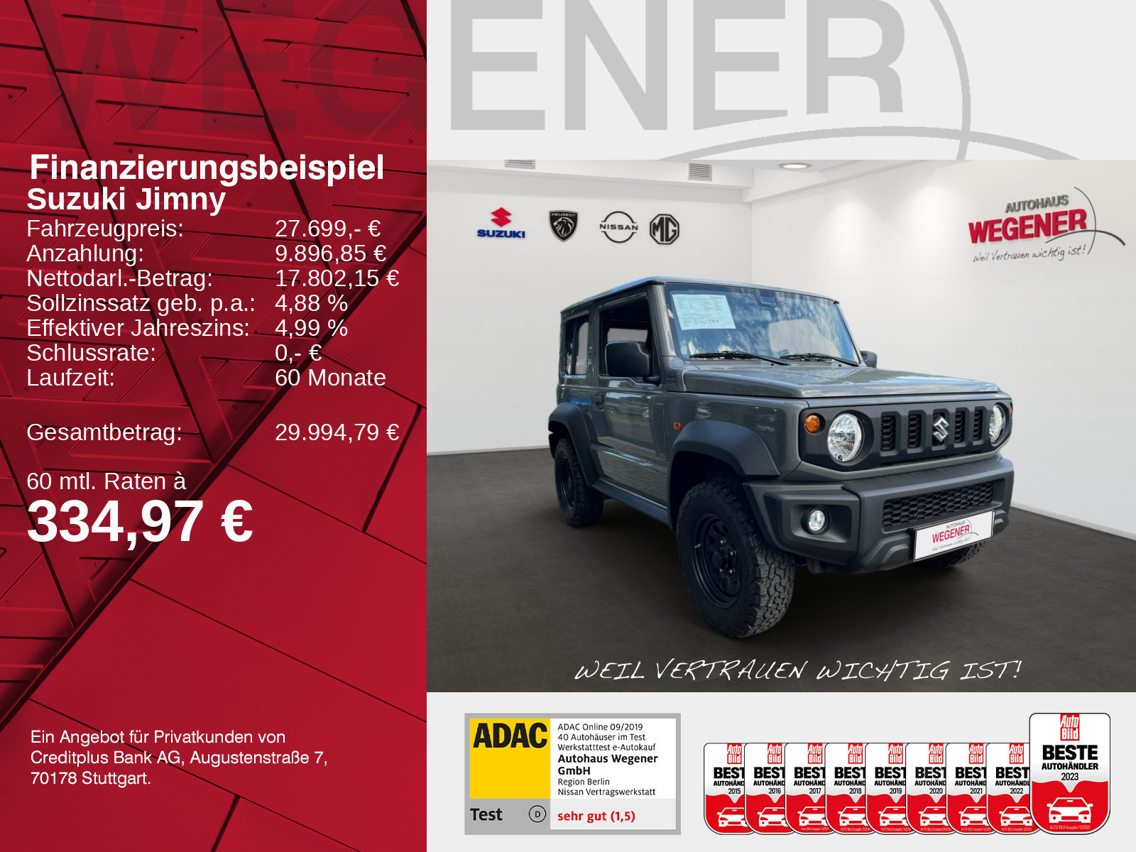 Suzuki Jimny 1.5 3D M/T Comfort NFZ Klima*GRA*Bluetooth
