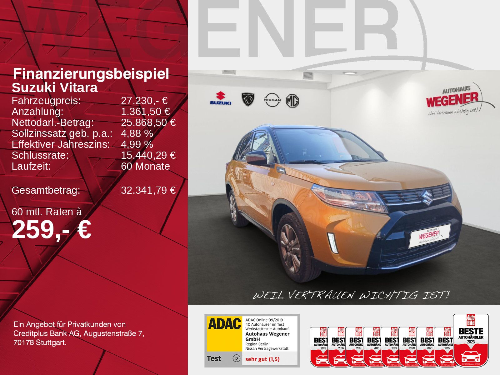 SUZUKI VITARA 1,4 COMFORT 6AT