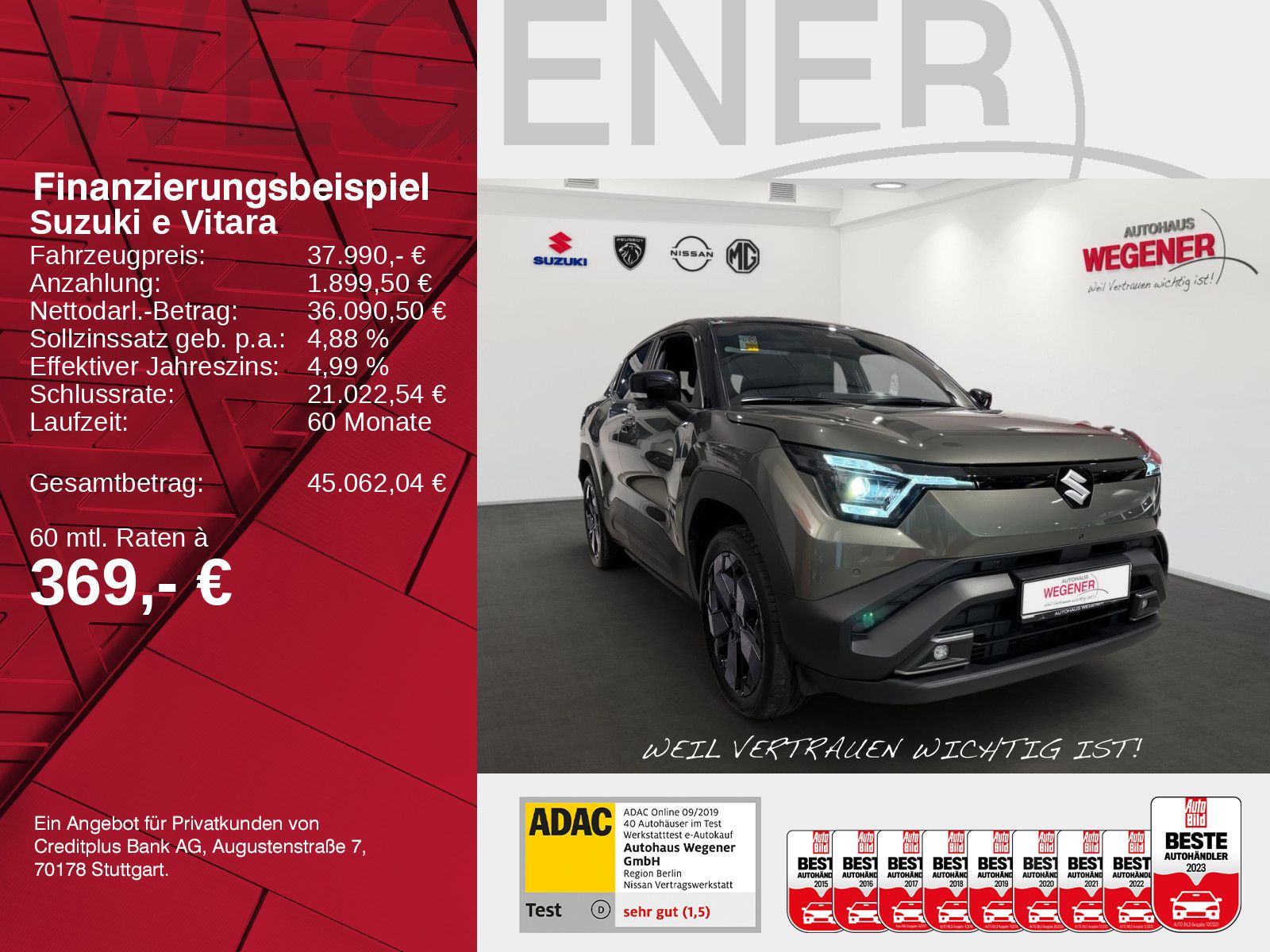 SUZUKI e Vitara eAxle (61 kWh) Comfort+ ALLGRIP-e