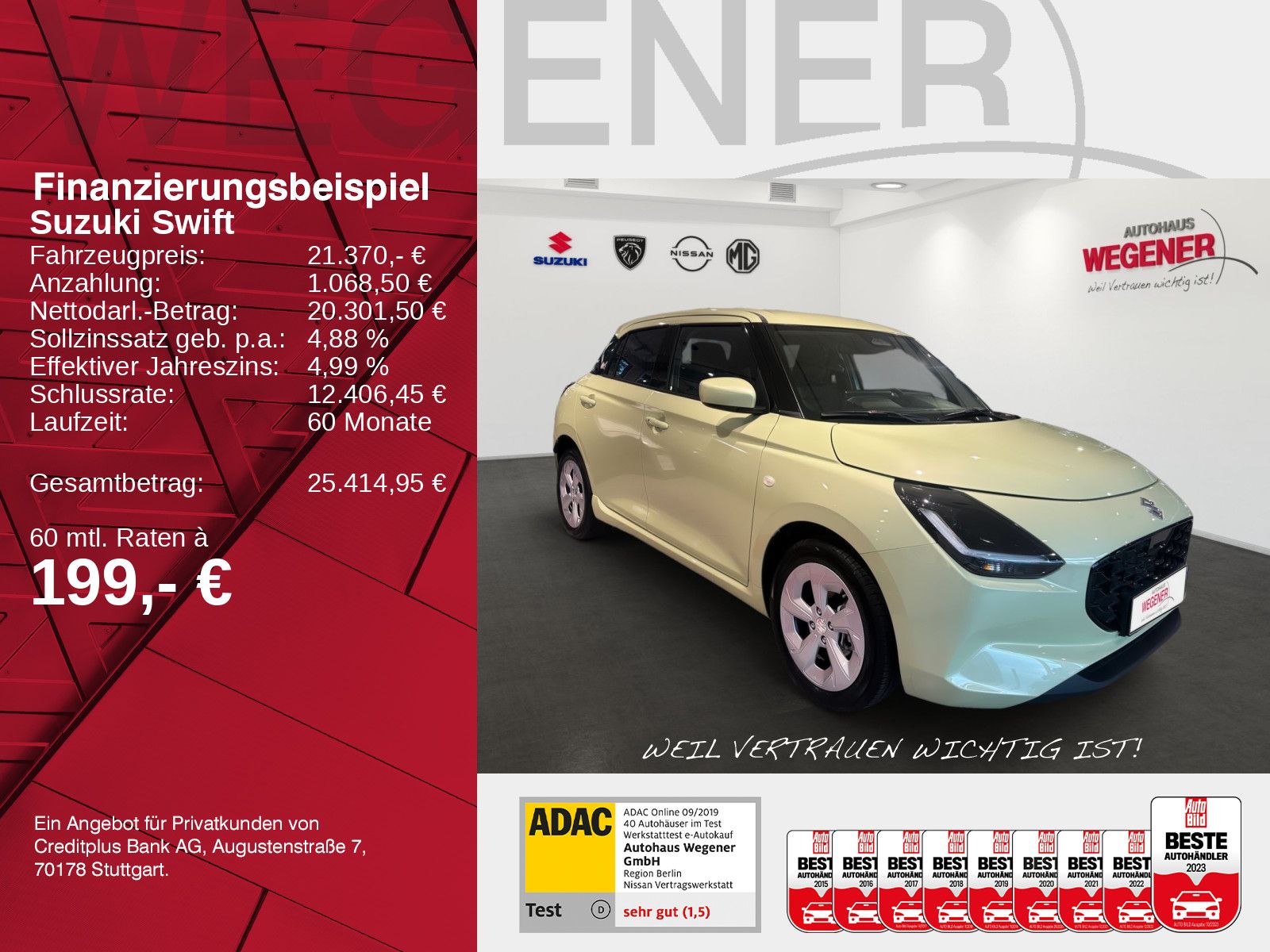 SUZUKI SWIFT COMFORT CVT HYBRID ACC*Navi*Kamera*PDC