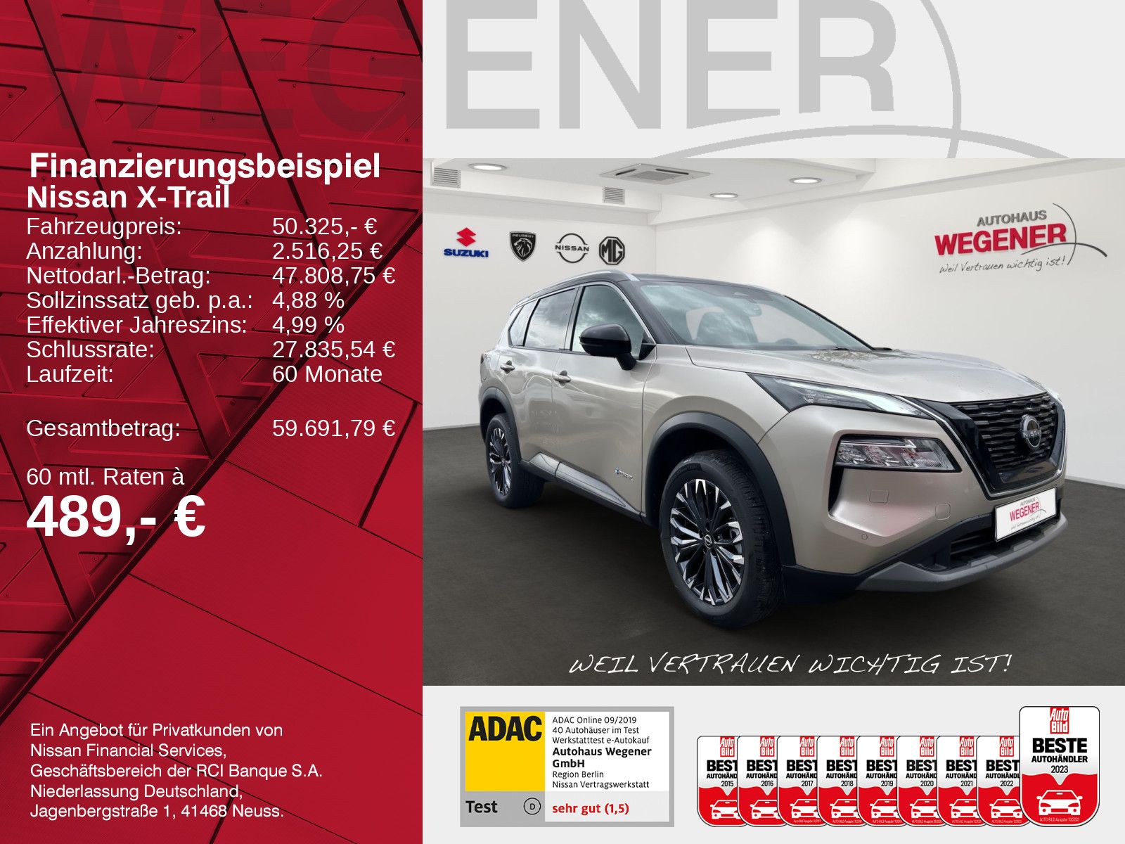 NISSAN X-Trail 1.5 VC-T e-POWER N-Connecta 204 PS