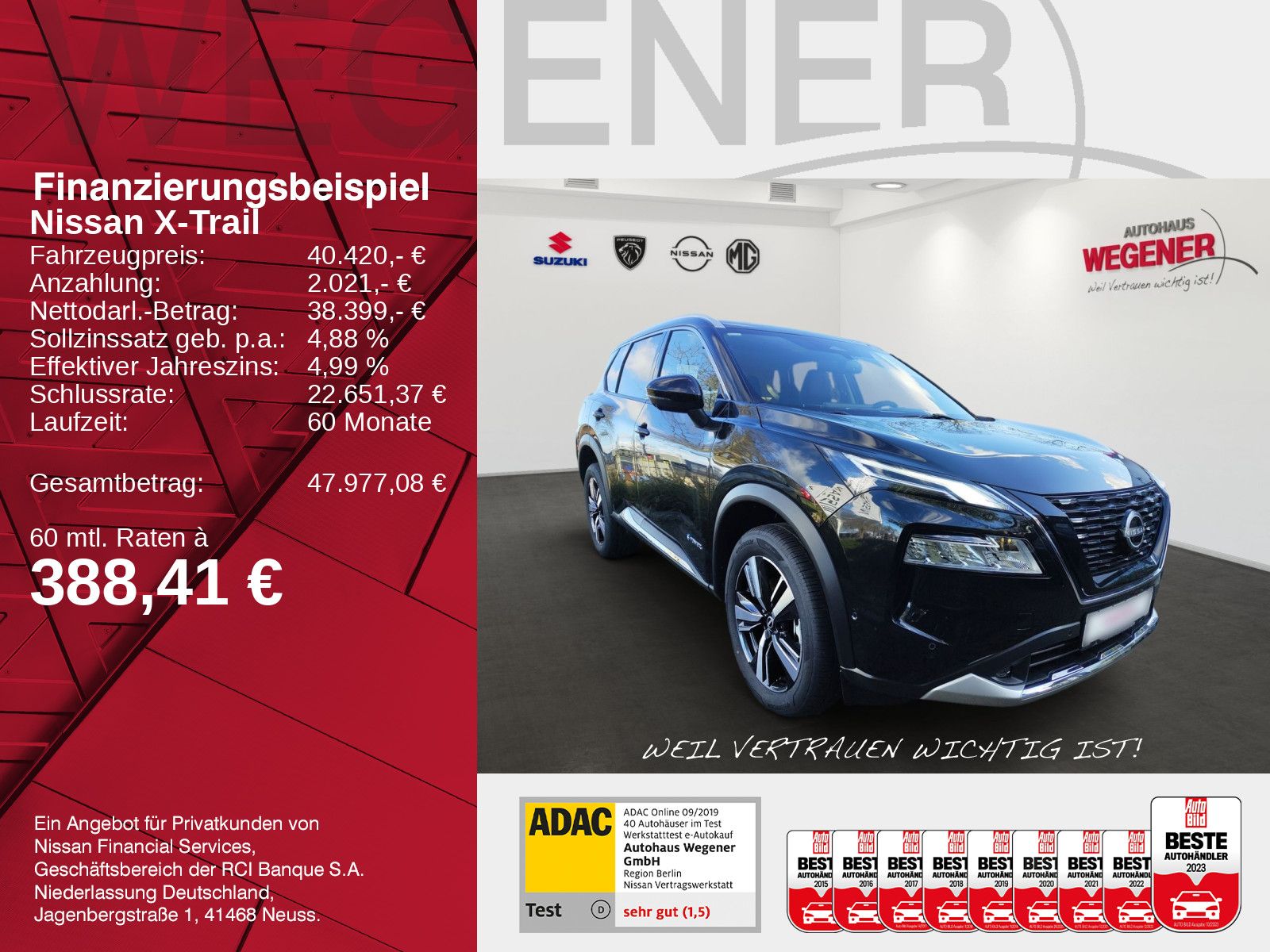 NISSAN X-TRAIL TEKNA e-POWER ACC*360°*Panorama*Head-Up