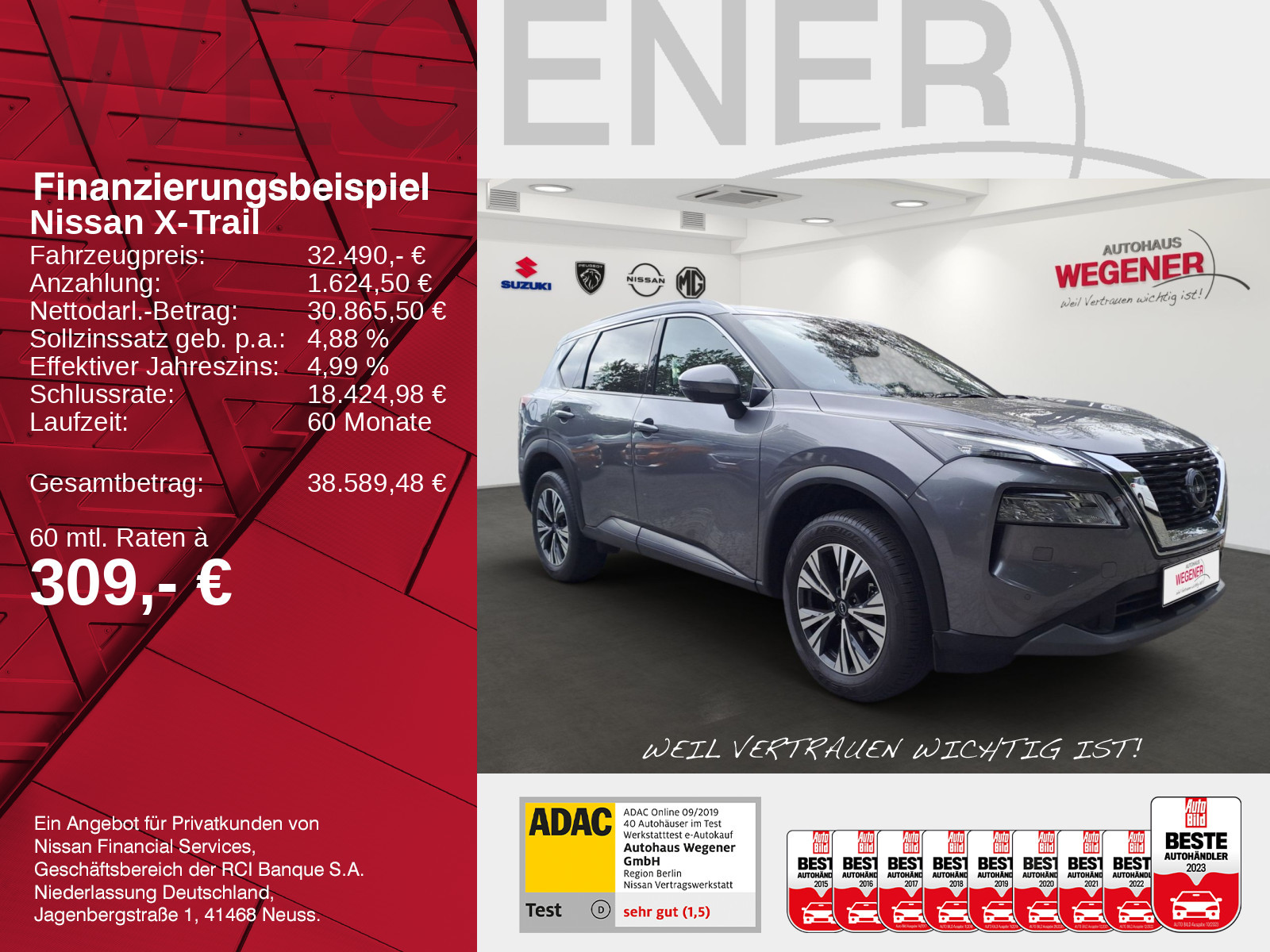 Nissan X-Trail N-Connecta 1.5 AT - MHEV 7-SITZE HUD LED