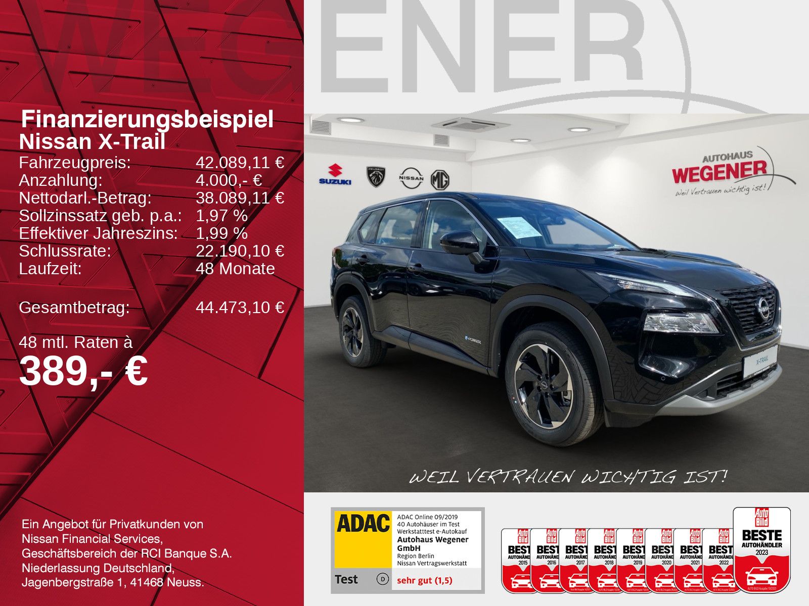 NISSAN X-TRAIL ACENTA e-4ORCE *4x4 Keyless LED NC DAB