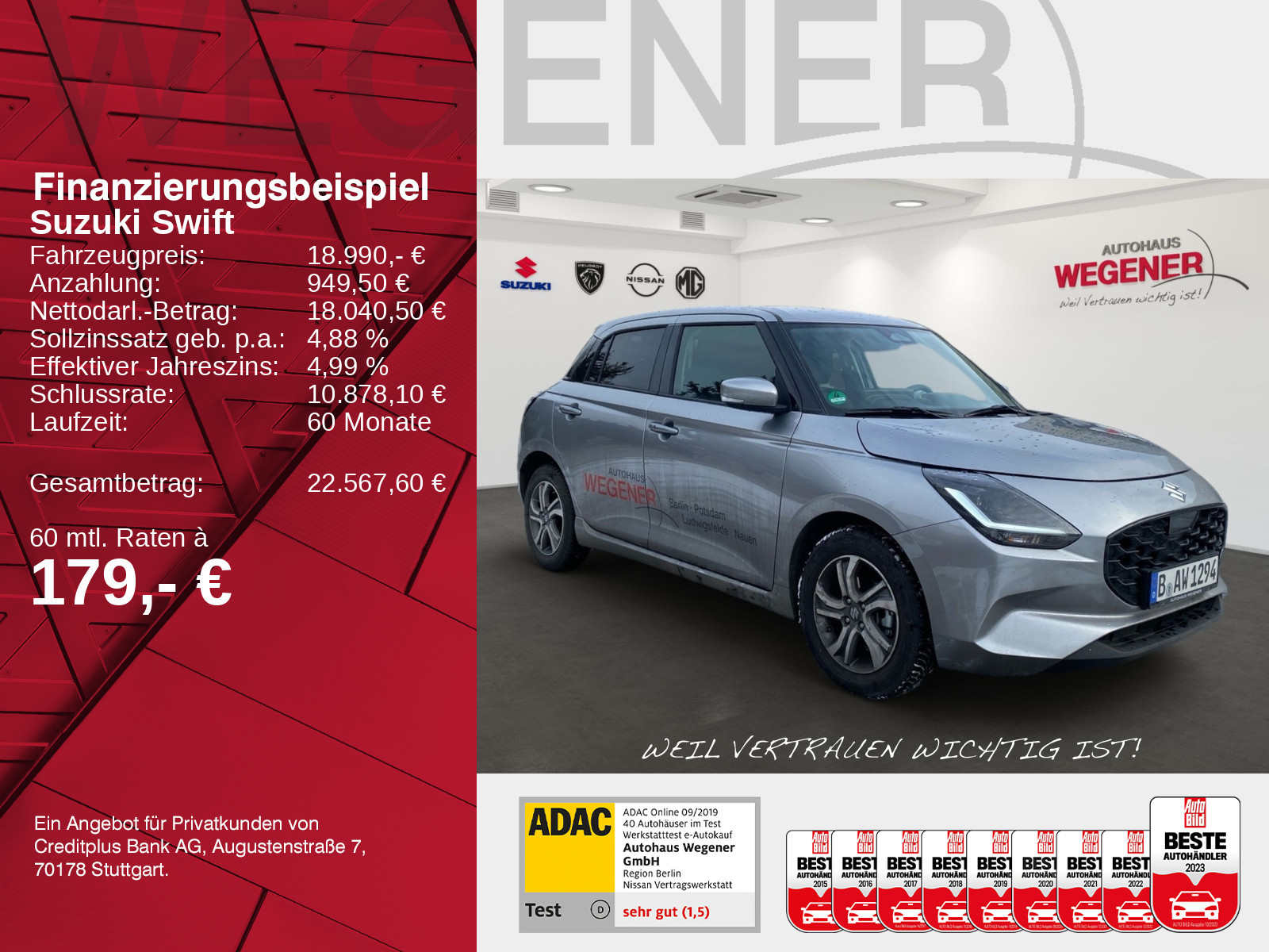 Suzuki SWIFT COMFORT+ HYBRID ACC*Navi*Kamera*PDC